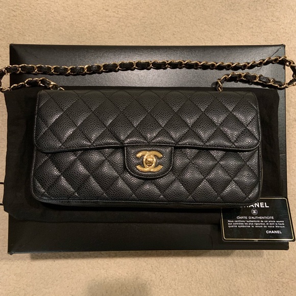CHANEL Handbags - CHANEL Caviar Single Flap Shoulder Bag